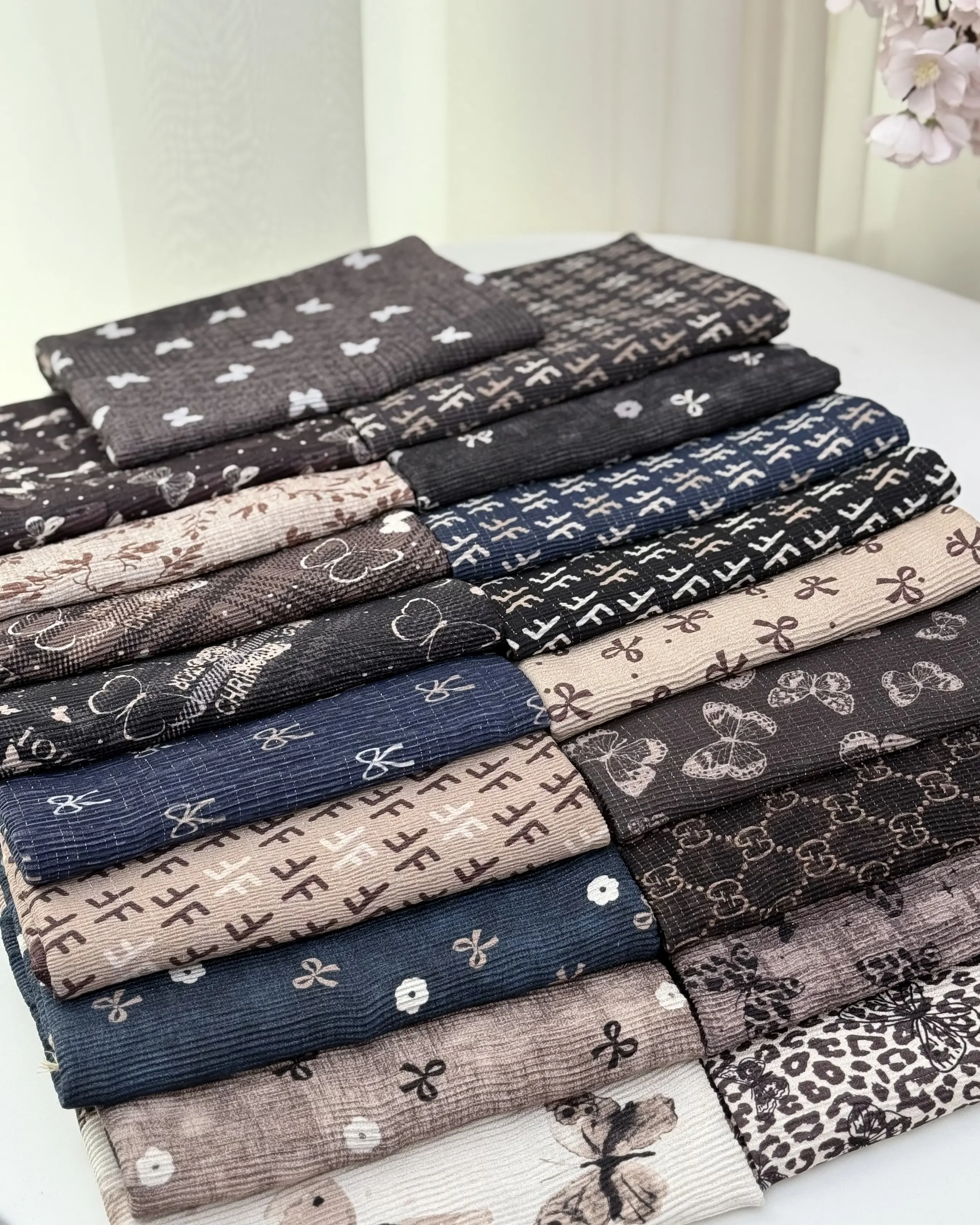 شال دخترانه لمه چاپی